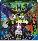 Doos van Disney Villainous Unstoppable met Maleficent, Hades, Ursula en Scar.