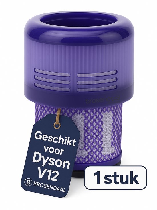Brosendaal Filter geschikt voor Dyson V12 – Voor alle V12 modellen – SV20 | SV26 | SV30 | SV46 – Uitwasbaar en Herbruikbaar