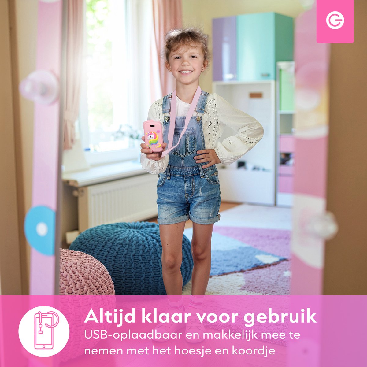 Silvergear Téléphone Enfant - Jouets 3 Ans - Appareil Photo Enfant - Jeux