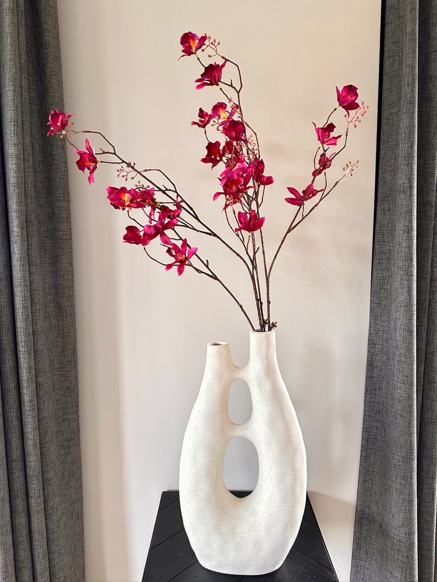 Paarse orchidee - 2 takken - 85cm hoog