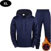 Bovista Joggingpak Heren - Huispak - Volwassenen - Trainingspak - Comfortabel - Jogging Pak - Joggingsbroek - Marineblauw - XL