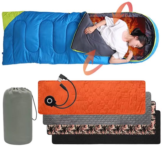Outdoor USB Verwarmde Slaapmat - Elektrische Verwarming Pad voor Camping, Wandelen en Reizen - Warm Slaapzak Matras - Elektrische Mat - Camping Accessoires - Reisuitrusting van LUXSURE — afbeelding 4