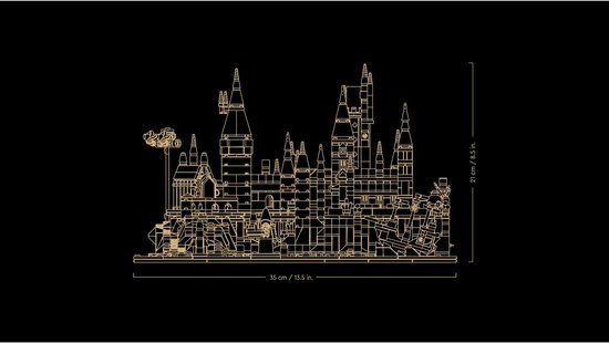 LEGO Harry Potter Kasteel Zweinstein en terrein Grote Set voor Volwassenen - 76419