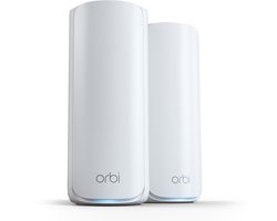 NETGEAR Orbi RBE772 – Mesh WiFi – WiFi Versterker – WiFi 7 – 11000 Mbps – Tri-Band – 2-Pack