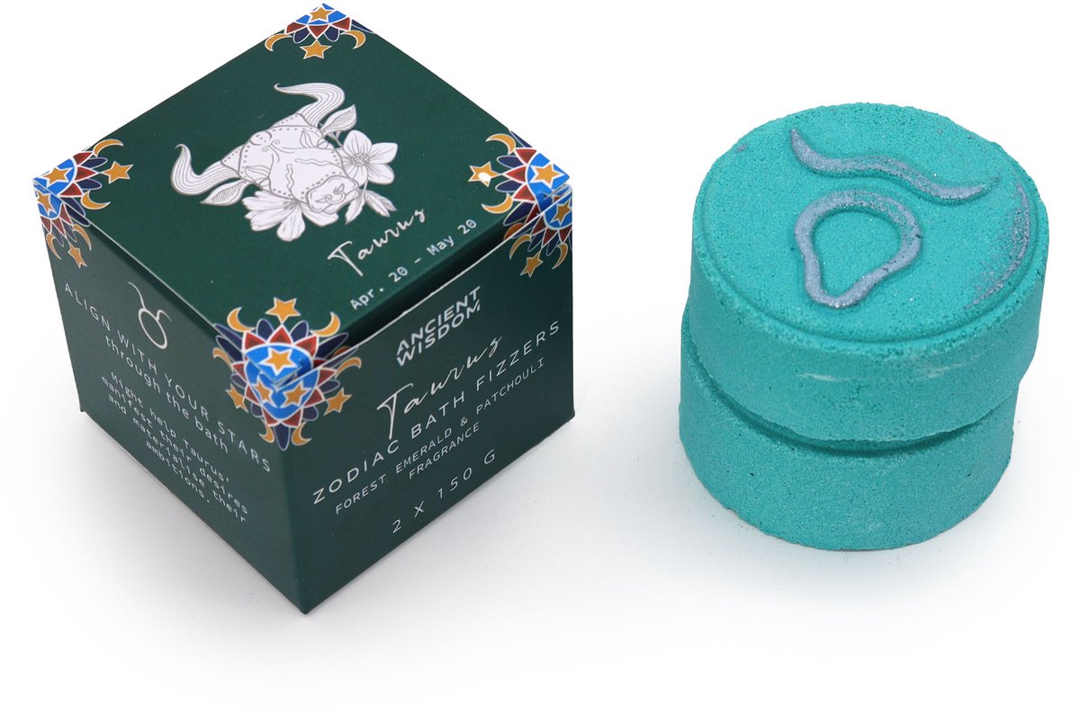Sterrenbeeld Stier - Horoscoop cadeau - Badbruisballen set