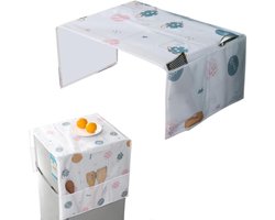 Koelkasthoes, wasmachinehoes, vriezerhoes, waterdicht en stofdicht met opbergtas (130*52CM, planeetpatroon)