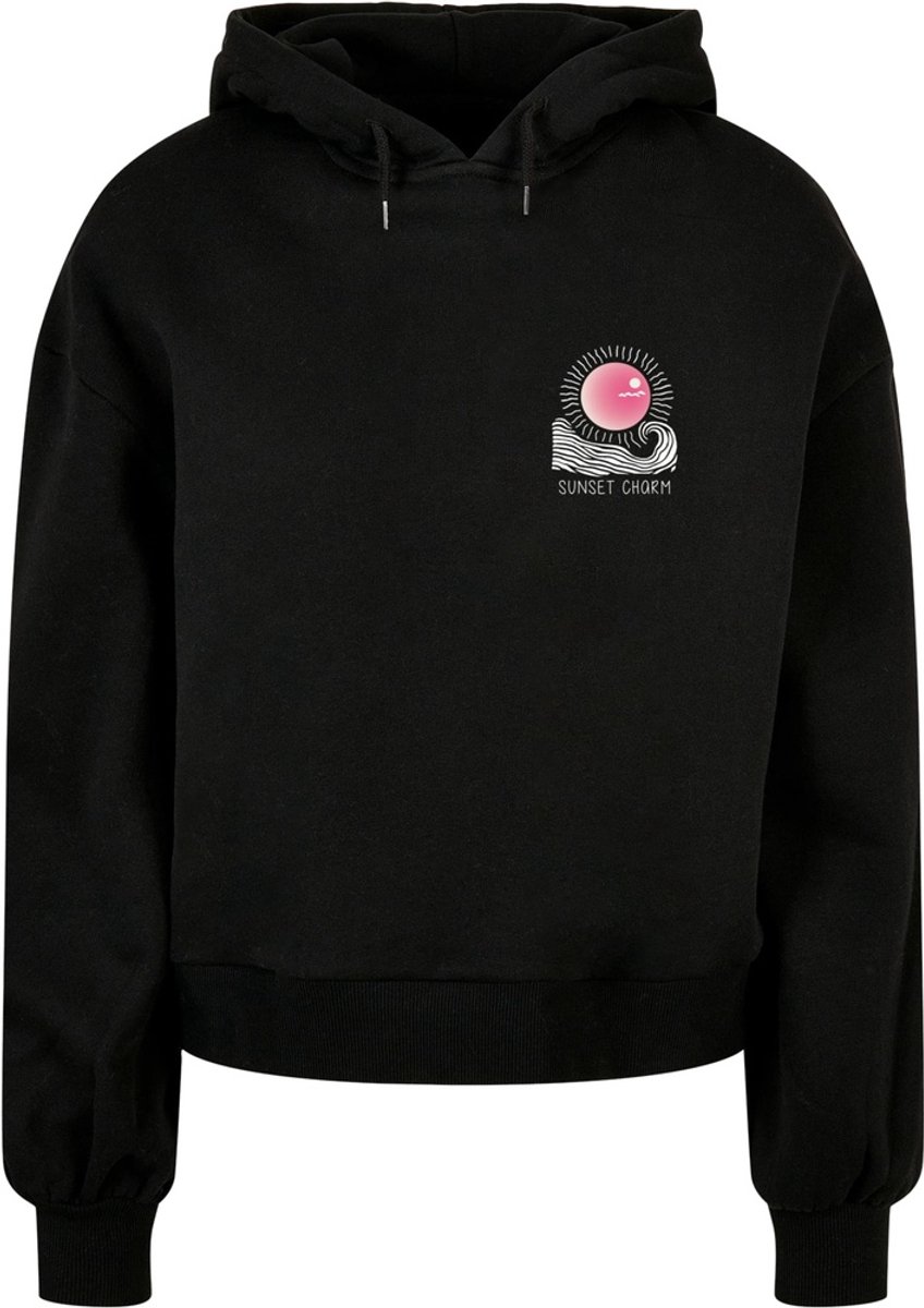 Merchcode - Sunset Charm Oversized Hoodie/trui - 4XL - Zwart