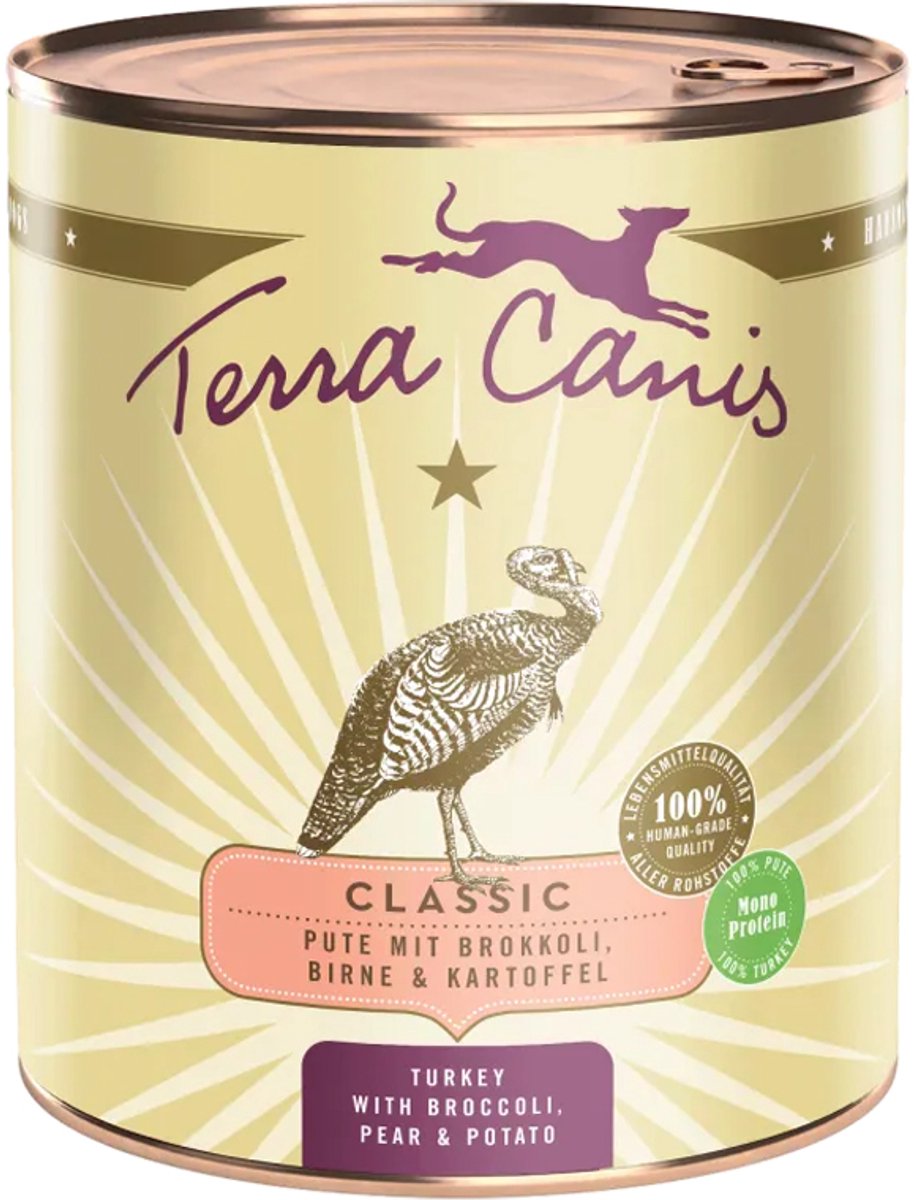 Terra Canis Terra Canis Classic - Kalkoen met broccoli - 6 x 800 gram