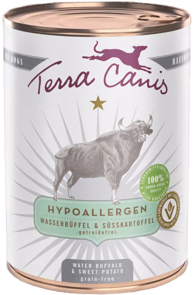 Terra Canis Terra Canis Hypoallergenic - Buffel - 6 x 400 gram