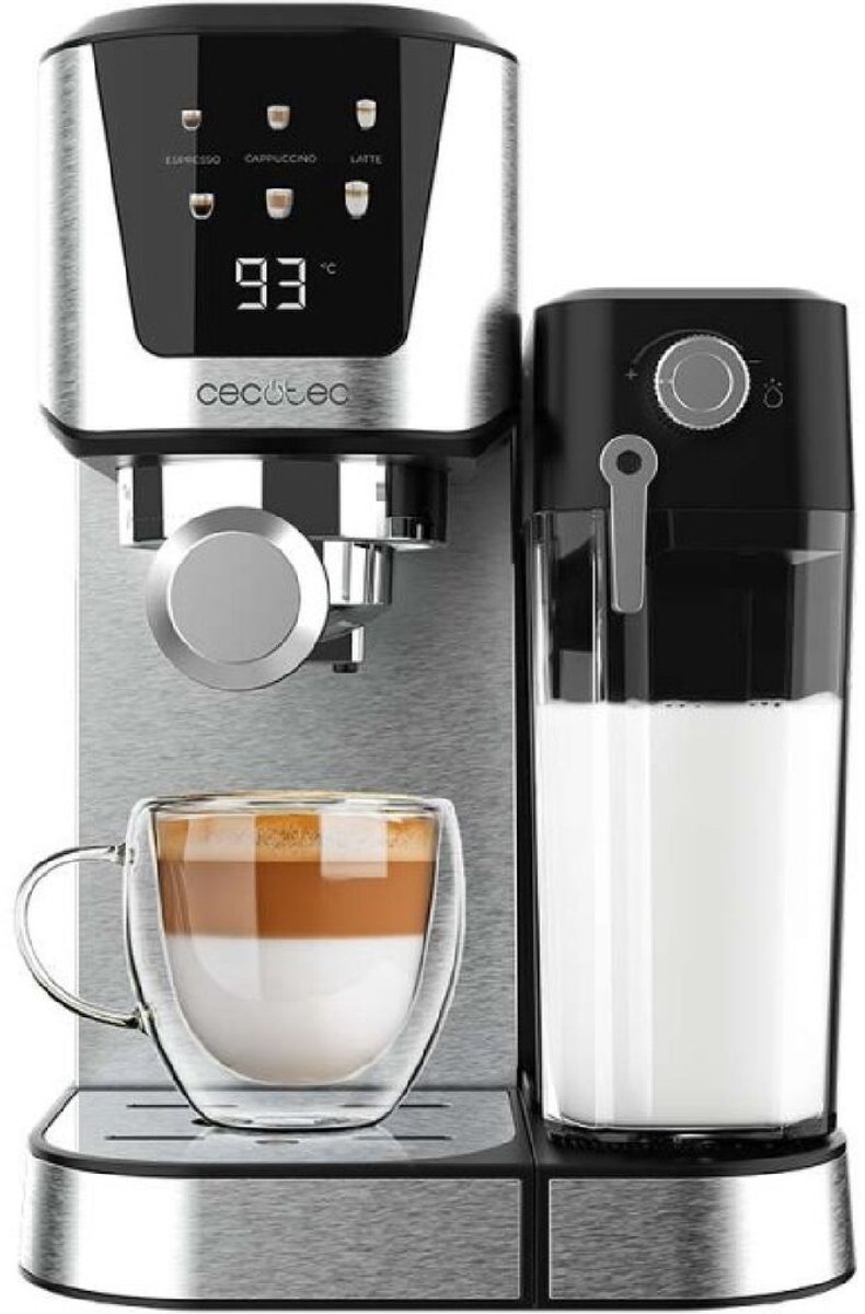 Cecotec Power Espresso 20 Cream Semi-Automatic Coffee Maker 20 Bar 1350 W Black