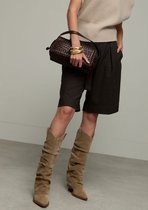 Sacha - Femme - Santiags à rabat en daim beige - Taille 41