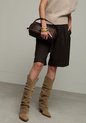 Sacha - Femme - Santiags à rabat en daim beige - Taille 41