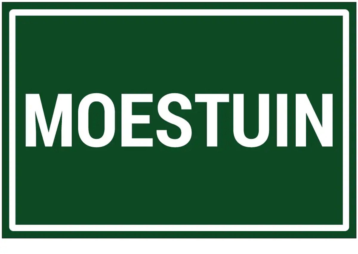 Moestuin sticker | 45 x 30 cm