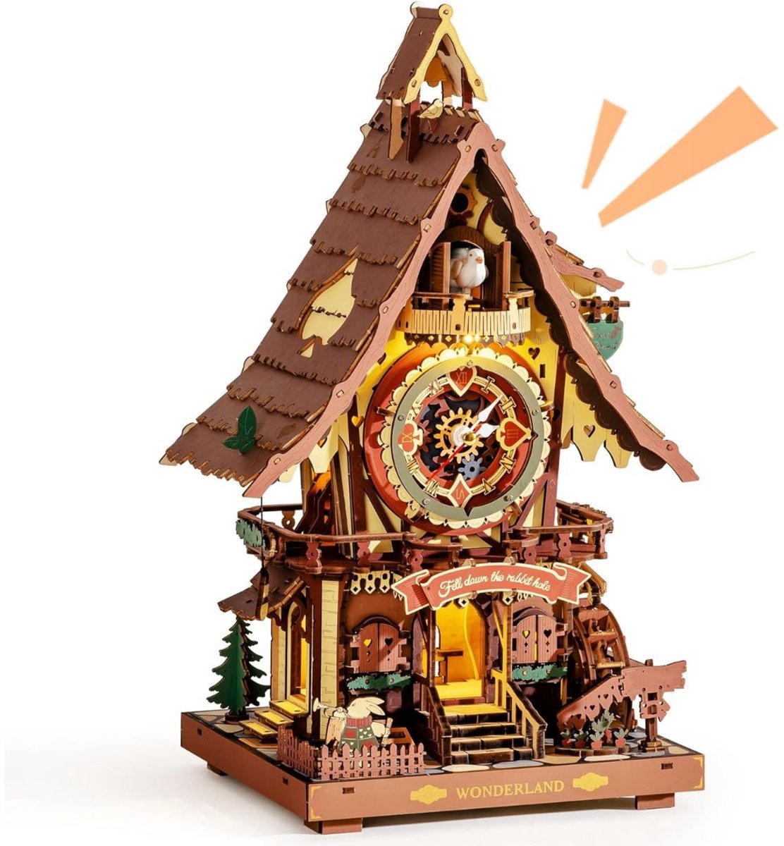 Koekoeksklok Modern - Vogelhuisje - Wandklok Antiek - Hout