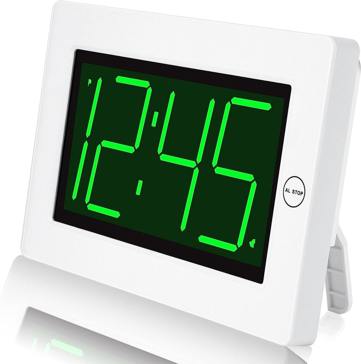 Digitale Wekker met Groot LED Display en Instelbare Helderheid voor Slaapkamer en Kantoor