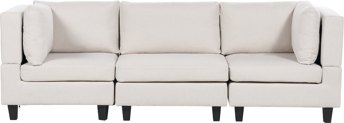UNSTAD - Driezitsbank - Lichtbeige - Polyester