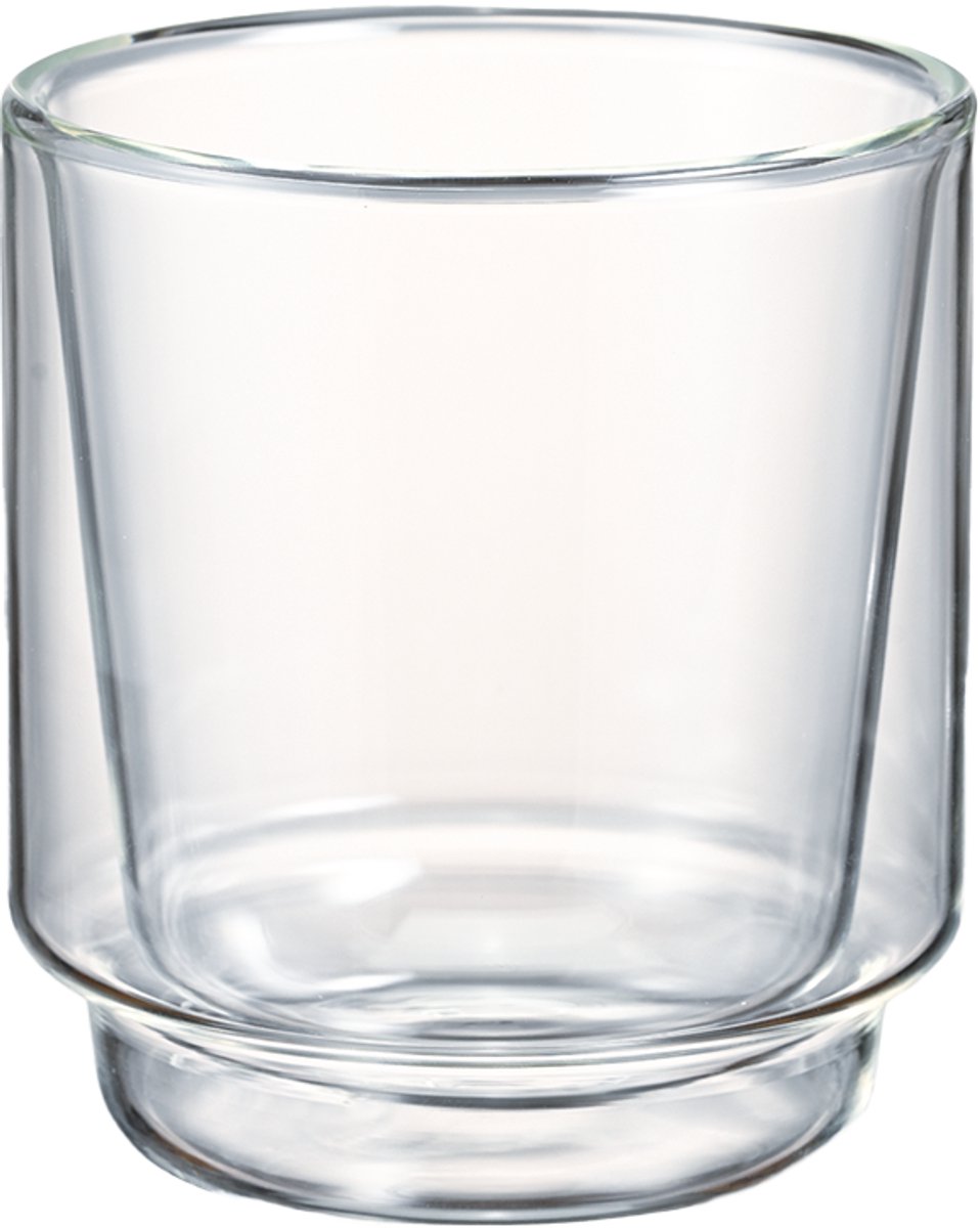 HARIO Double-Walled Matcha Cup - 370mL - Dubbelwandige Matchakop - Hittebestendig Glas - Transparant