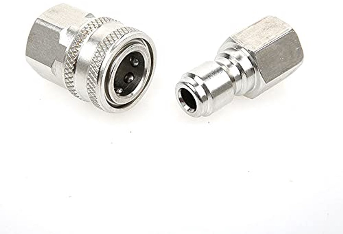 Dailygoods - Drukreiniger Adapter Set - Snelle Ontkoppel Kit - 3/8 Inch - 5000 PSI - Accessoires - Hoogdruk - Reiniging