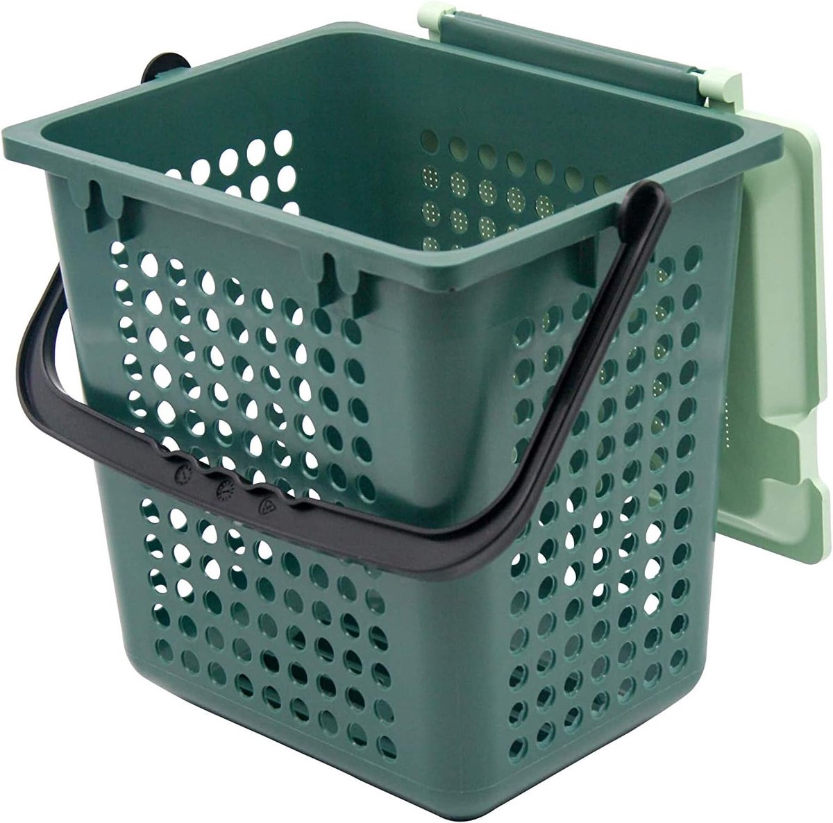 Geventileerde Compostbak met Deksel voor Organisch Afval tot 10L - Efficiënte Ruimtespaarder