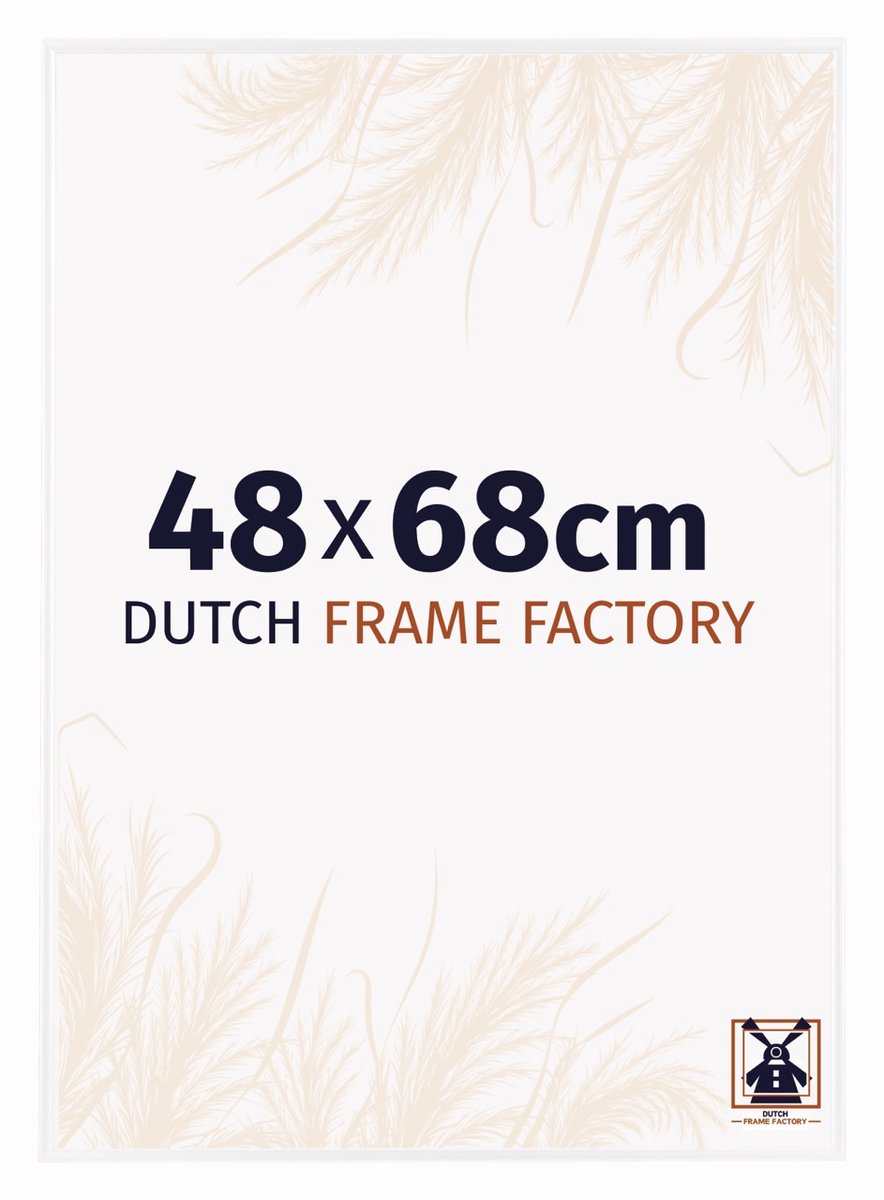 Dutch Frame Factory Fotolijst 48x68 cm - Kunststof - Wit Hoogglans - Easy