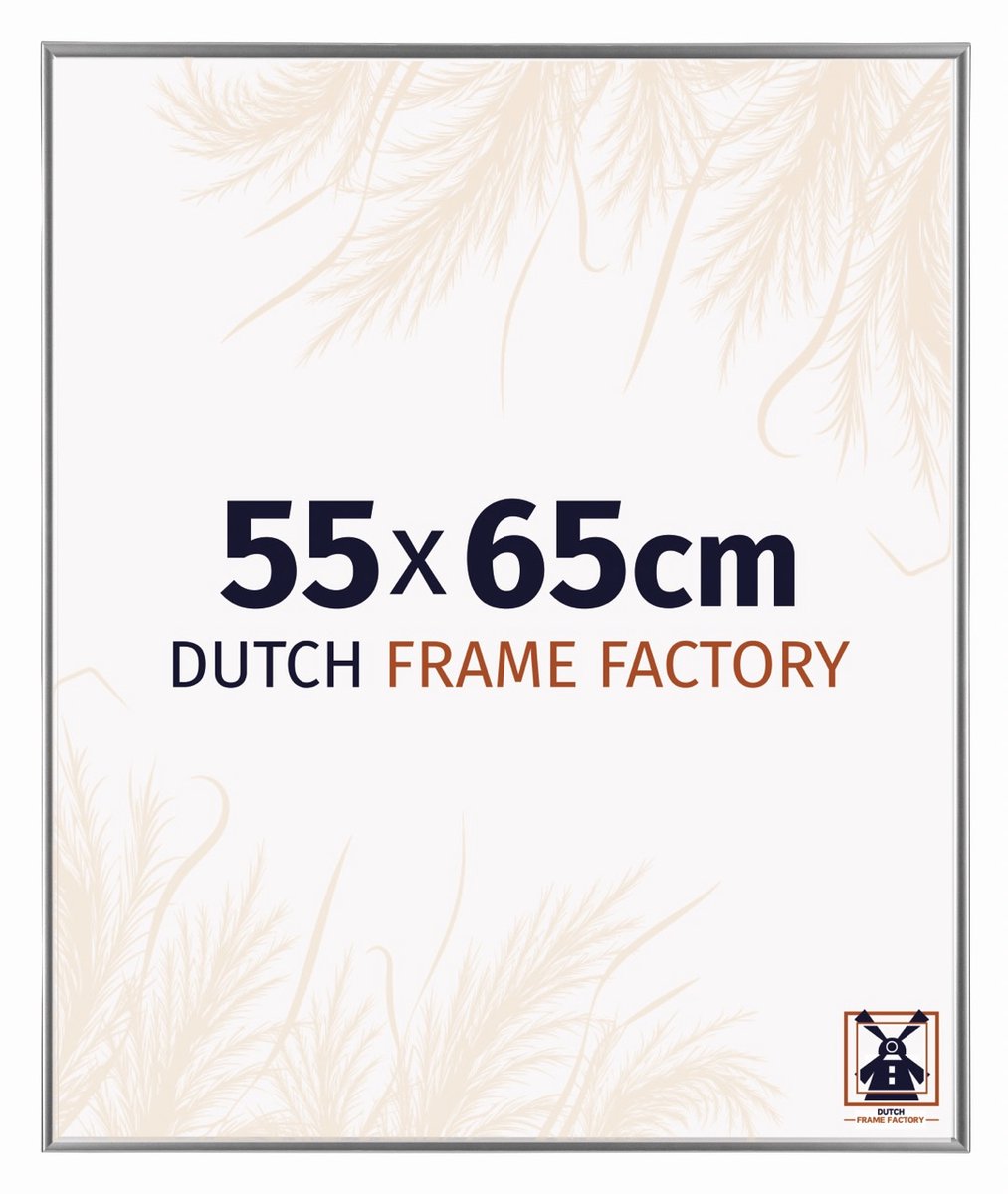 Dutch Frame Factory Fotolijst 55x65 cm - Kunststof - Zilver Hoogglans - Easy