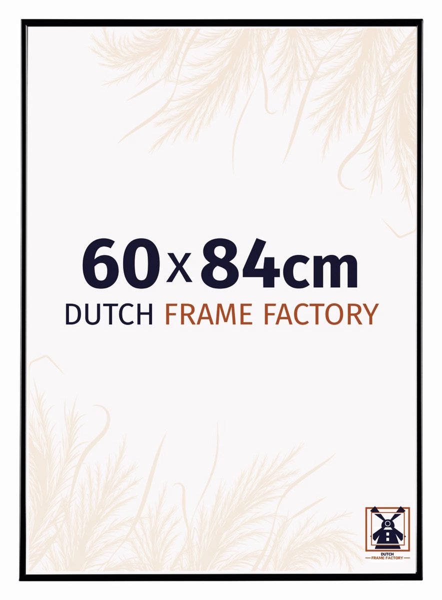 Dutch Frame Factory Fotolijst 60x84 cm - Kunststof - Zwart Hoogglans - Easy