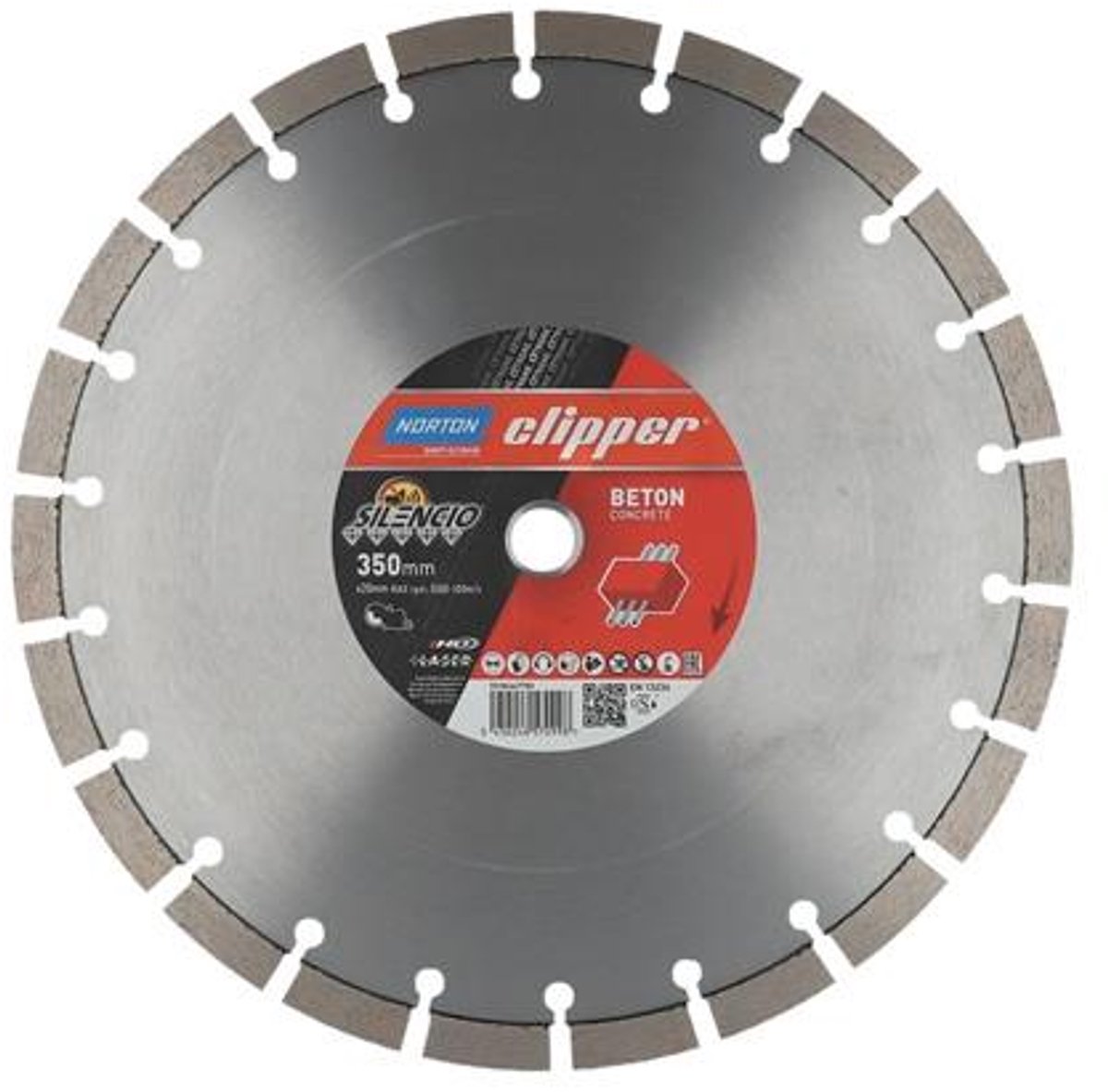 Diamantslijpschijf Extreme Silencio D.350mm voor doorslijper 5500 min-1