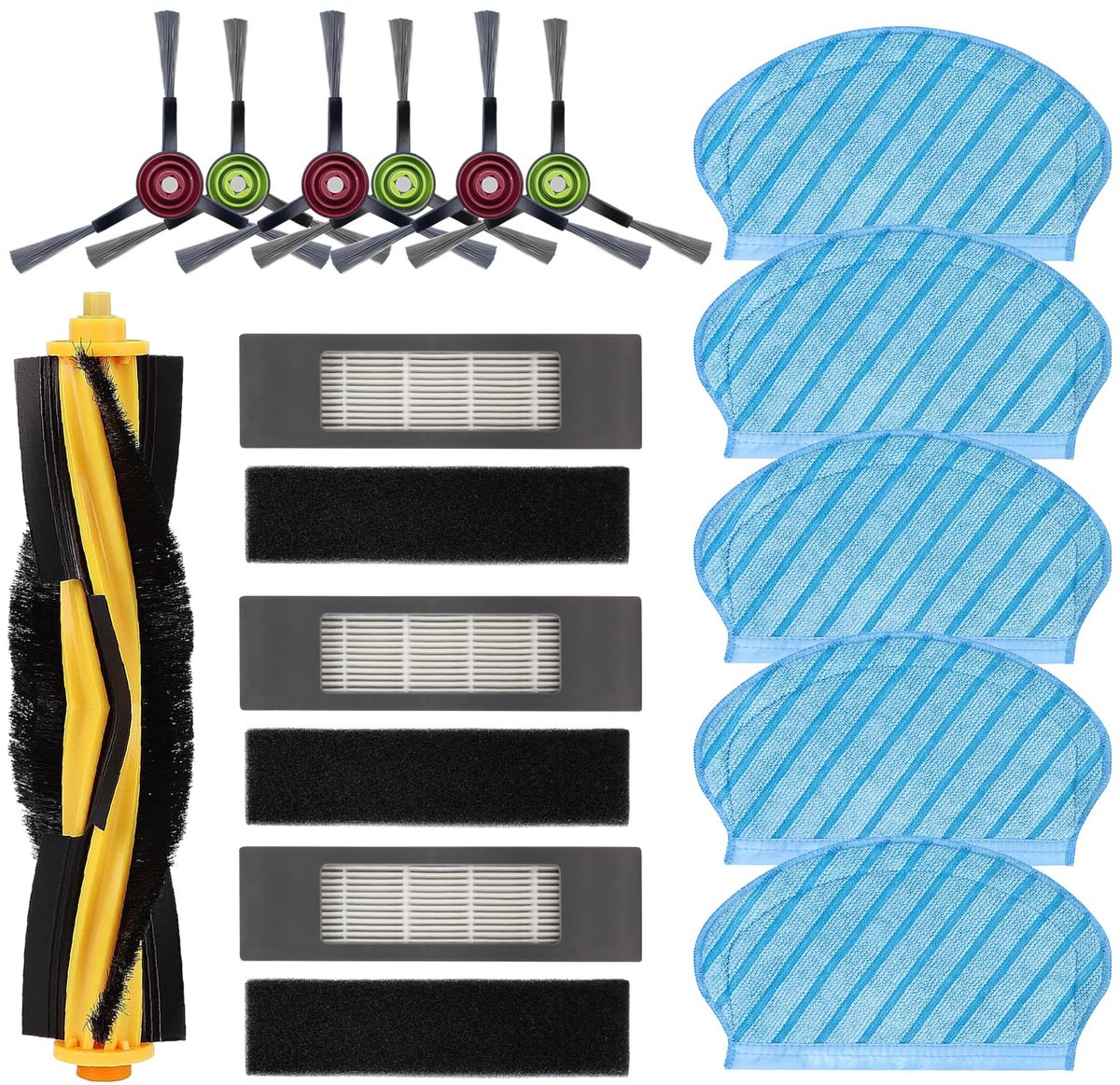 Filter Brush Mop Cloth Set For Ecovacs Deebot Ozmo 920 950 Vacuum Cleaner Parts