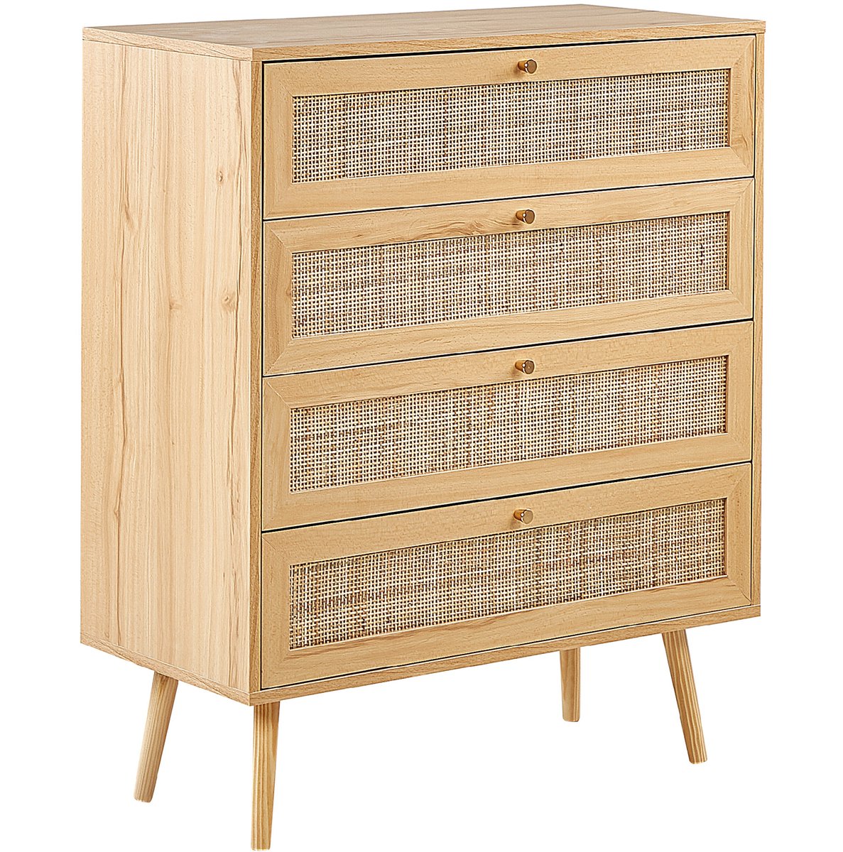 PEROTE - Commode - Lichte houtkleur - Rotan