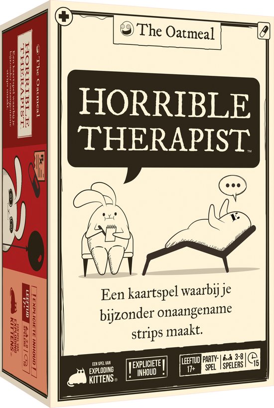 Horrible Therapist – Fout, Grappig & Hilarisch Partyspel voor Volwassenen - Nederlandstalig