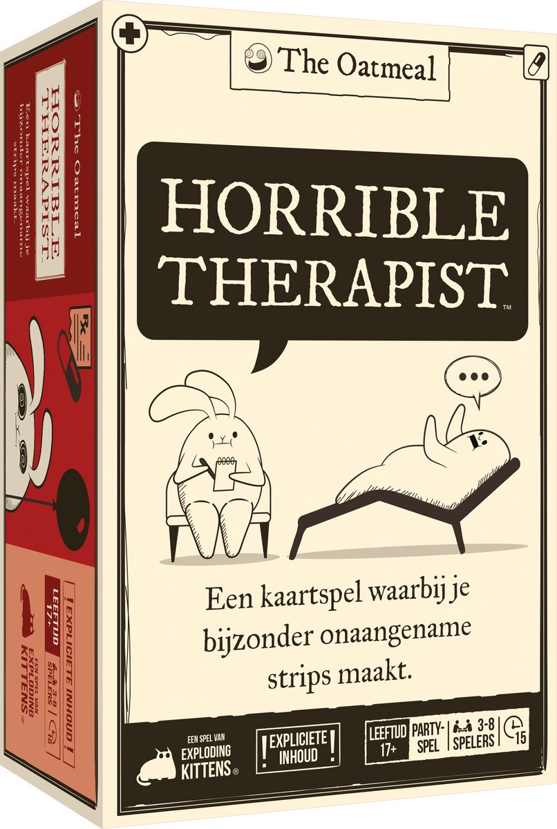 Horrible Therapist – Fout, Grappig & Hilarisch Partyspel voor Volwassenen - Nederlandstalig