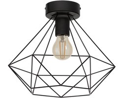 EGLO Tarbes Plafondlamp - E27 - Ø 32,5 cm - Zwart