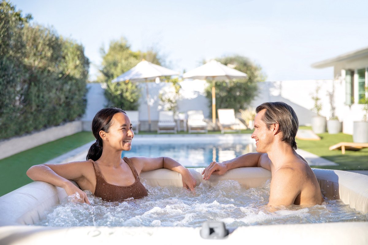 Intex PureSpa Chevron Deluxe Bubble Spa + Aquatural Set - afbeelding 3