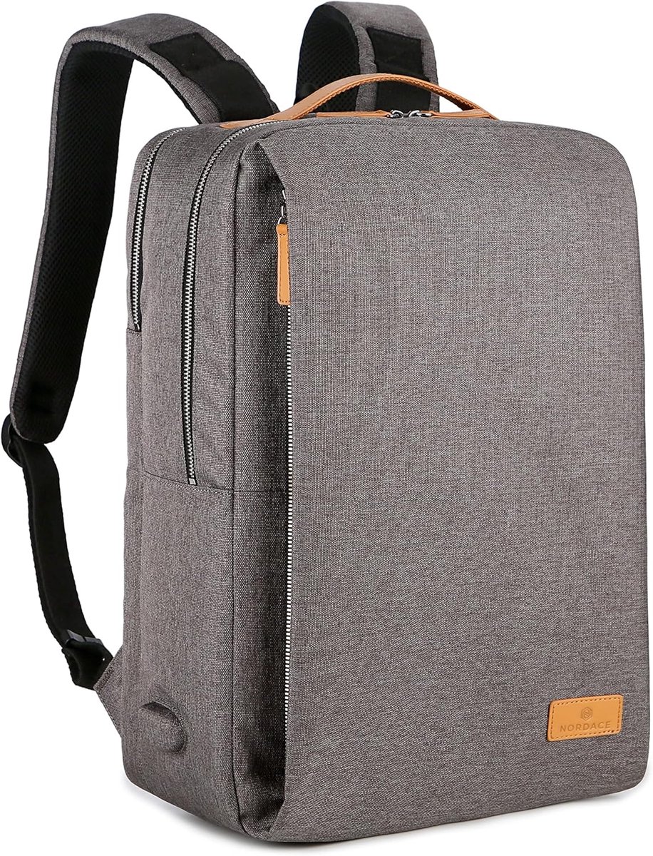 Laptoprugzak 15,6 inch met USB-oplaadpoort, waterdicht, ideaal voor dagelijks gebruik, reizen of werken