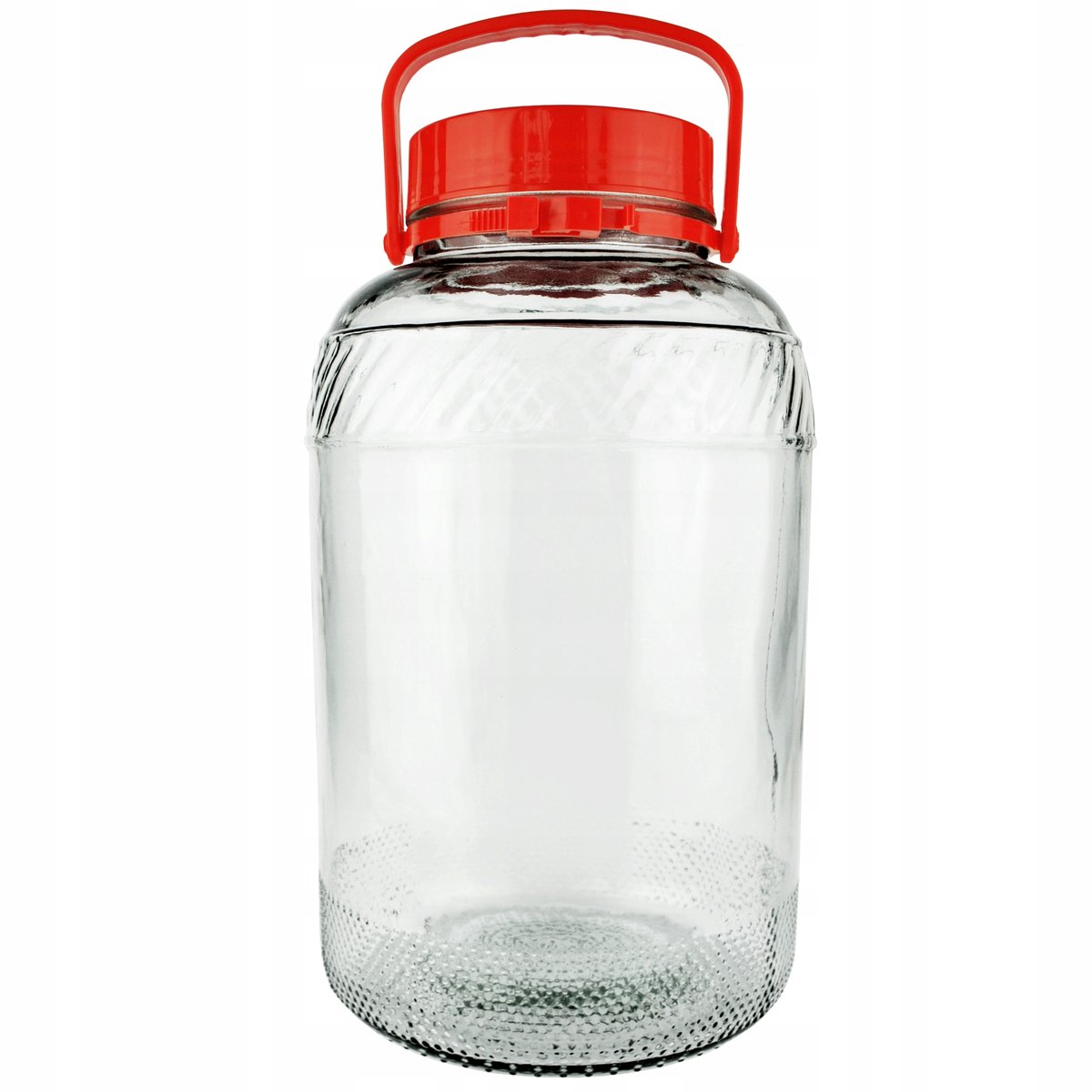 Glazen Pot 8L met Plastic Deksel en Handvat - Ideaal voor Inmaken