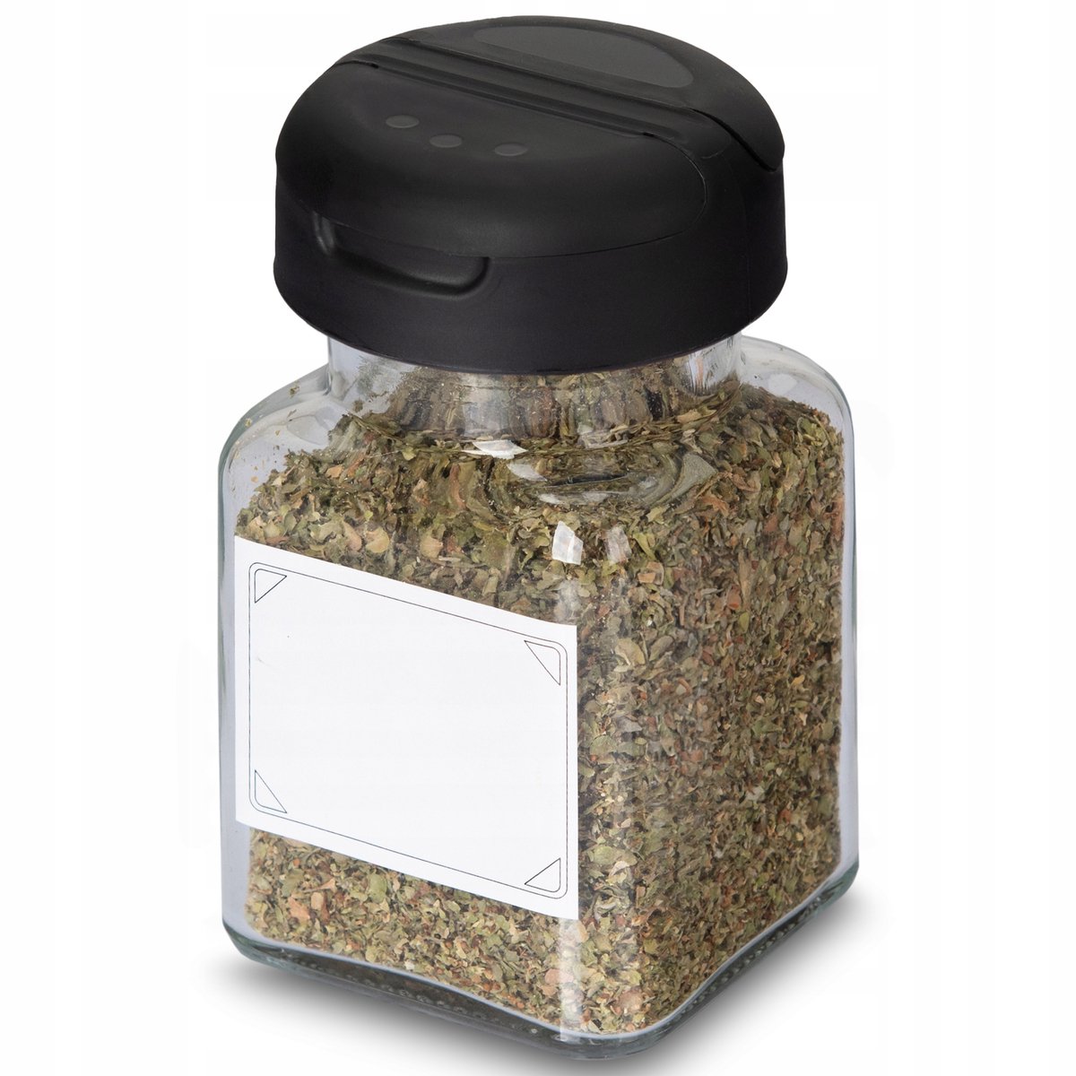 Zwarte Kruidenpotjes met Klep - 150 ml - Incl. 3 stickers