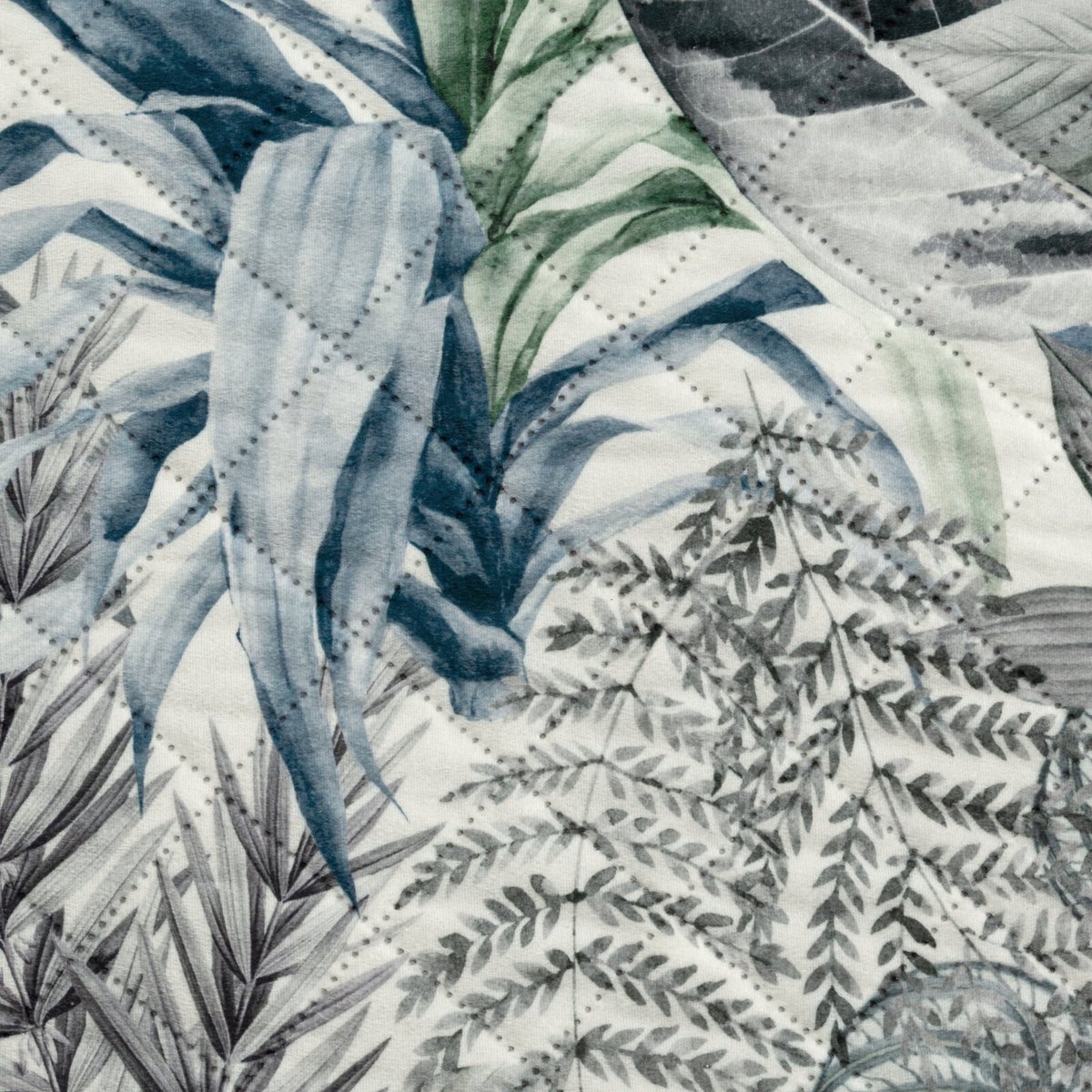 Velours sprei 170x210 cm met bladprint - Davos2