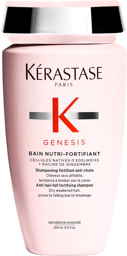 Kérastase Genesis Bain Nutri-Fortifiant - Versterkende en Voedende Anti-Haaruitval Shampoo voor Verzwakt Droog & Breekbaar Haar - 250ml
