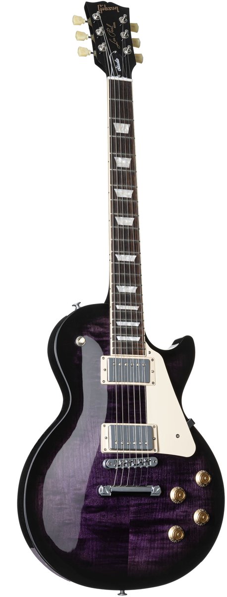 Gibson Les Paul Studio Figured Dark Purple - Single-cut elektrische gitaar