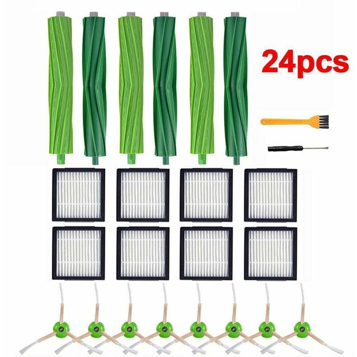 24-delige Accessoireset Geschikt voor iRobot I Series (i7, E5, E6) Stofzuigerrobots
