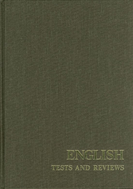 English Tests and Reviews - cover