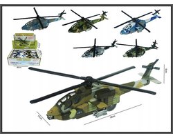 Metalen helikopter met geluid 19cm - Hipo 8120
