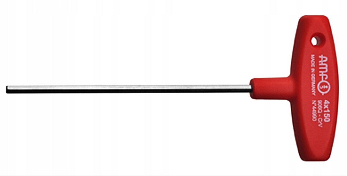 Inbussleutel 2mm met T-greep, 100mm lengte