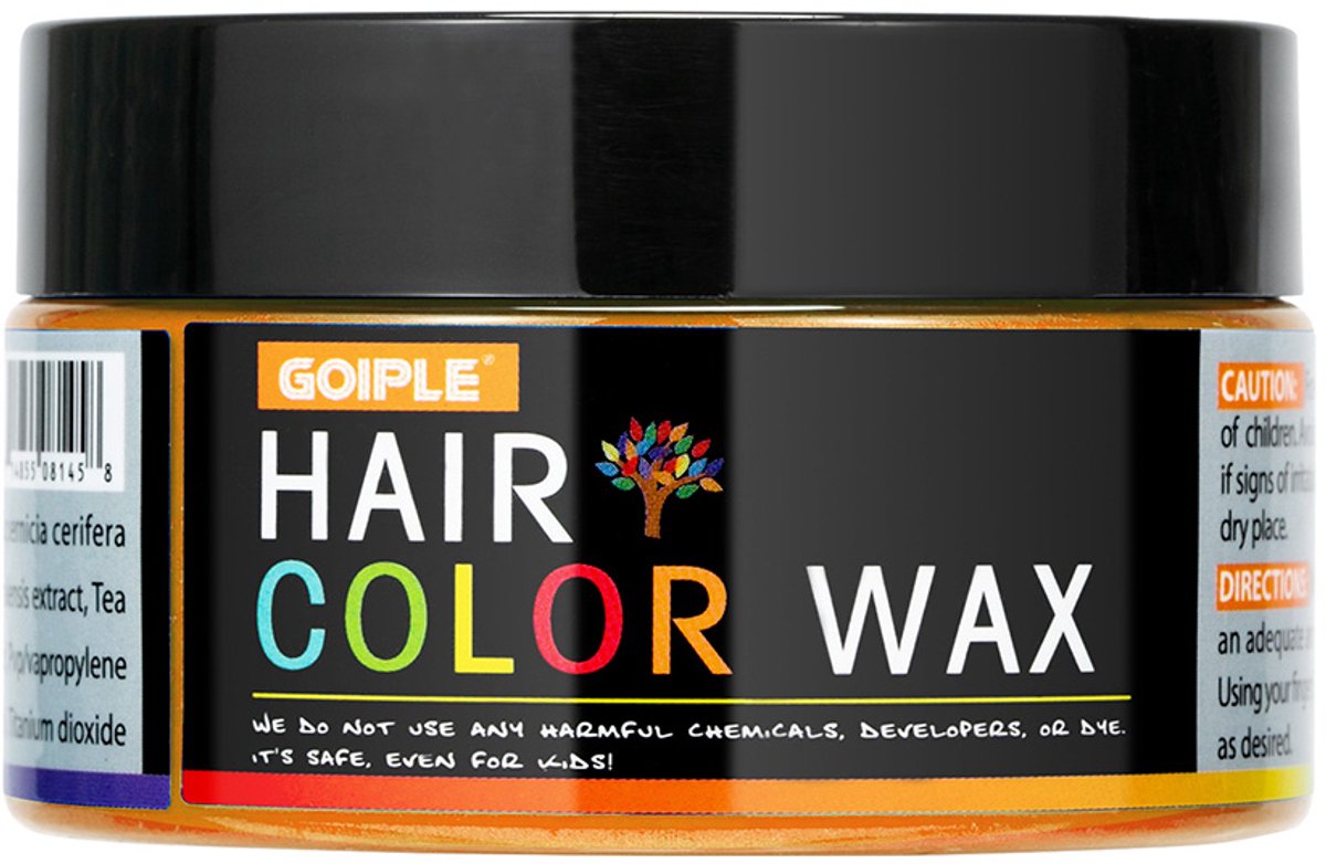 ORANJE Hair Coloring Wax -Tijdelijk - Haarverf - Haar Wax - Uit wasbaar - ORANJE - haircoloring was