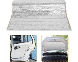 Auto Isolatiefolie 50 x 400 cm x 2 mm – 1 m² Warmtereflecterende Geluidsisolatiemat van Aluminium – Voor Motorkap, Portieren, Autodak, Vloer en Kofferbak