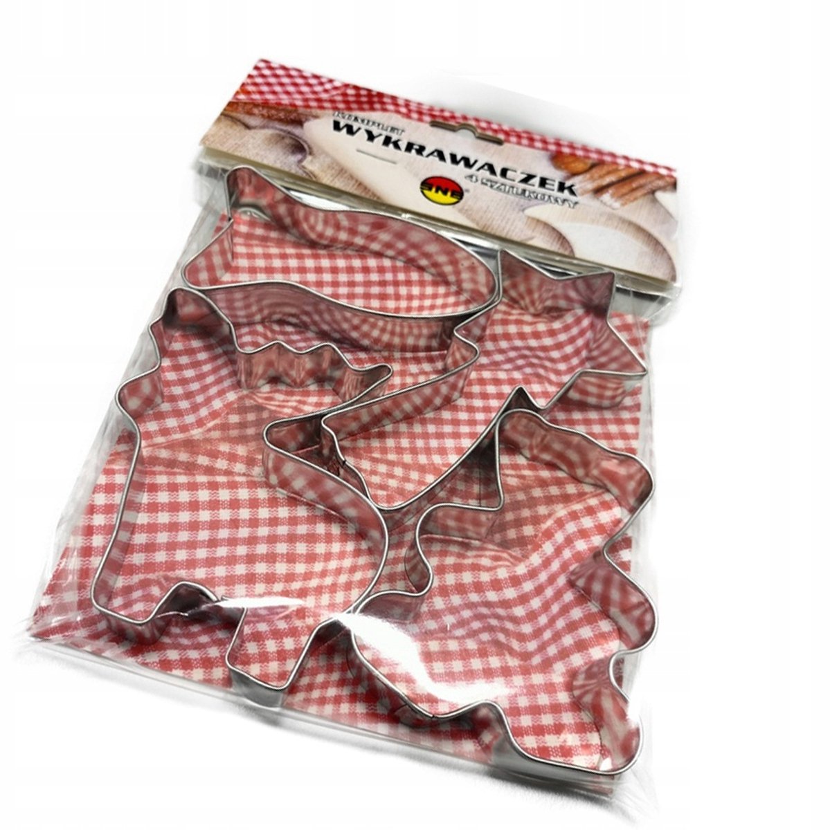 Set van 4 Koekjesvormen SNB - Roestvrij Staal - Winter Thema