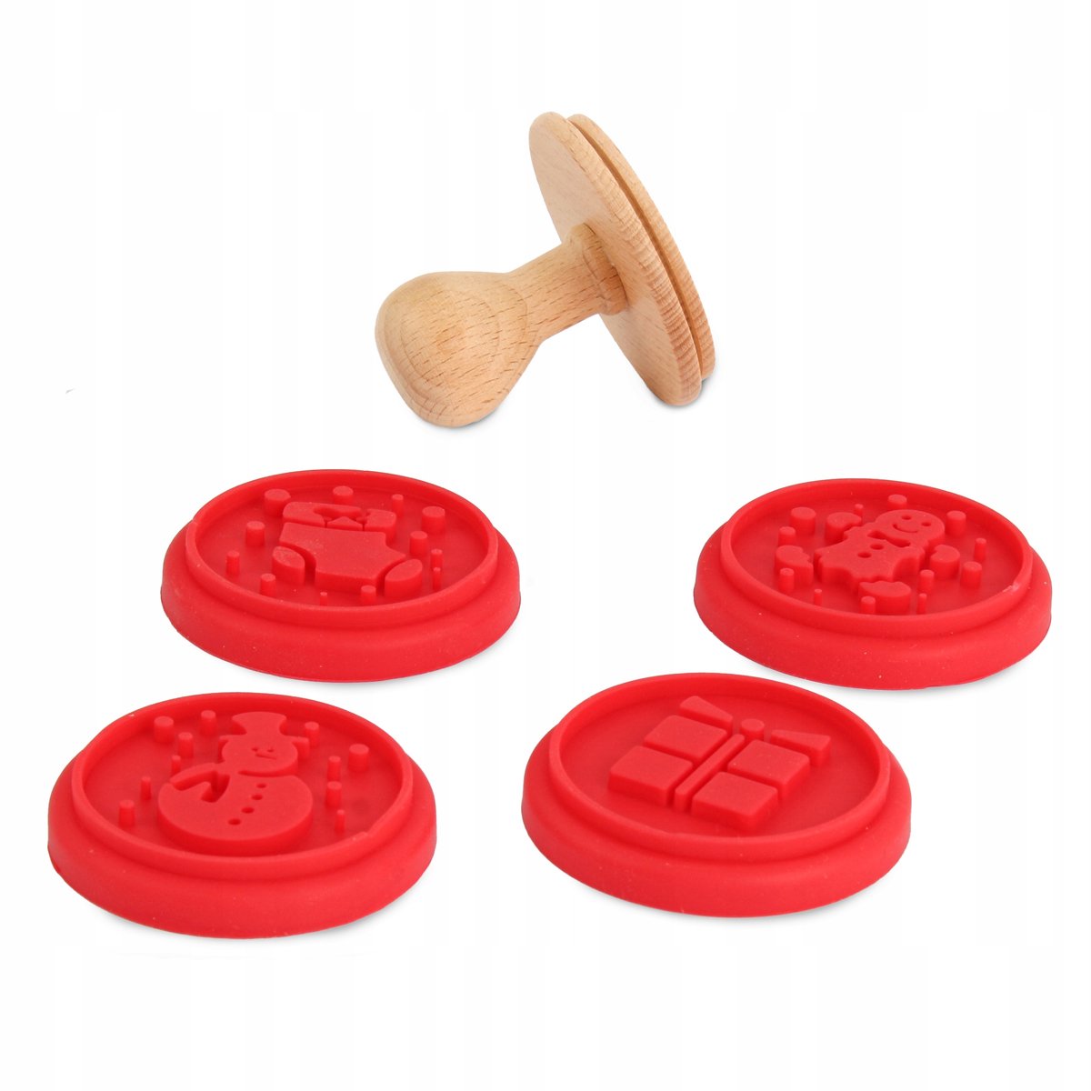 Kerstkoekjes Stempels & Uitstekers - 4-delige set