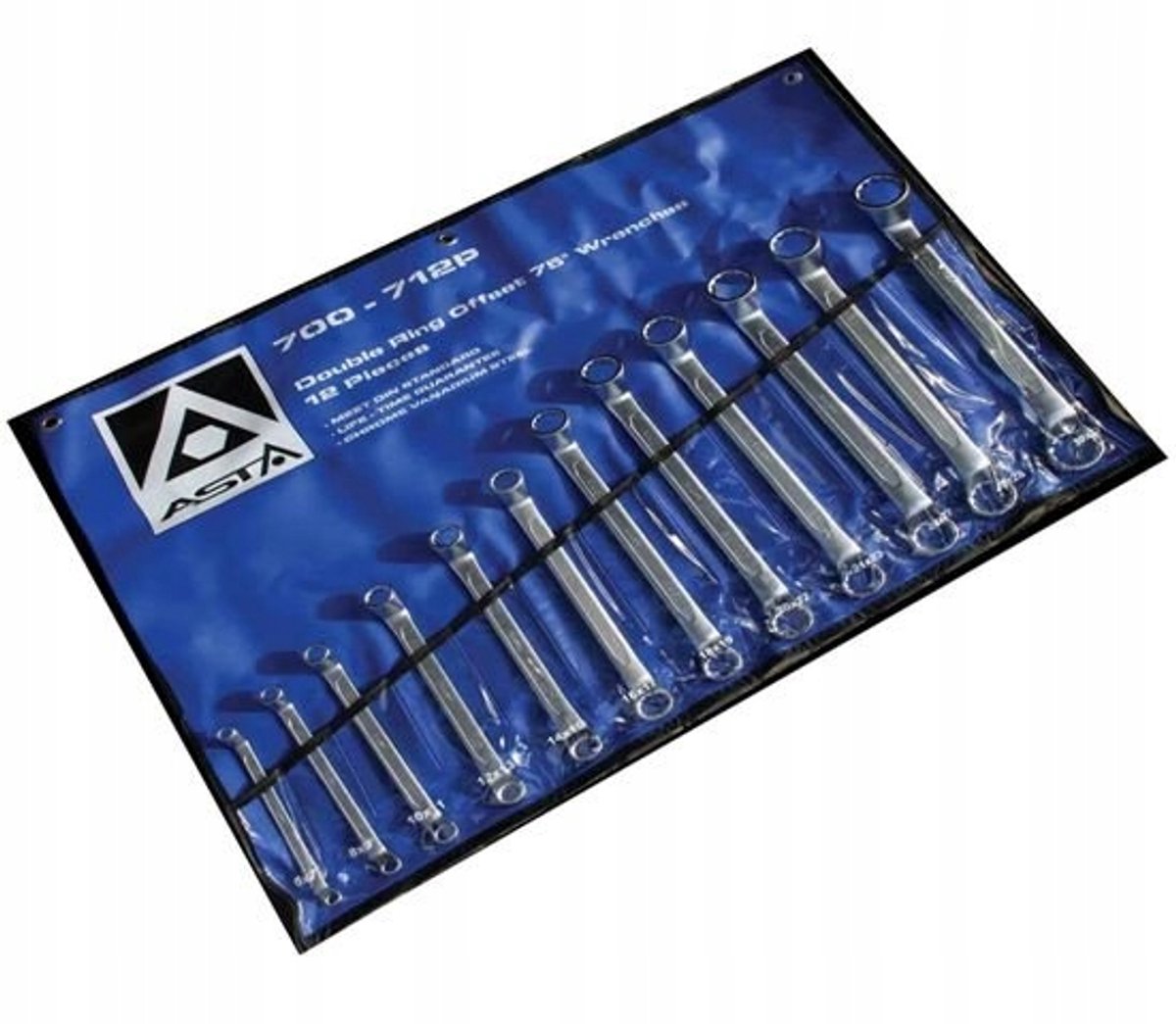 Asta Ringsteeksleutel Set 6-32 mm, 12 Delig, 75° Gebogen