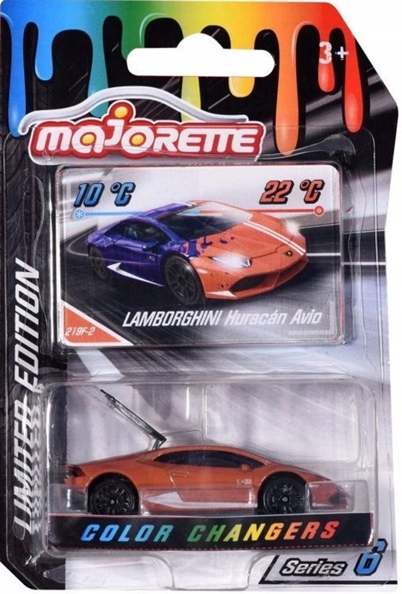 Majorette Lamborghini Huracan Avio - Kleurenveranderend Speelgoedauto