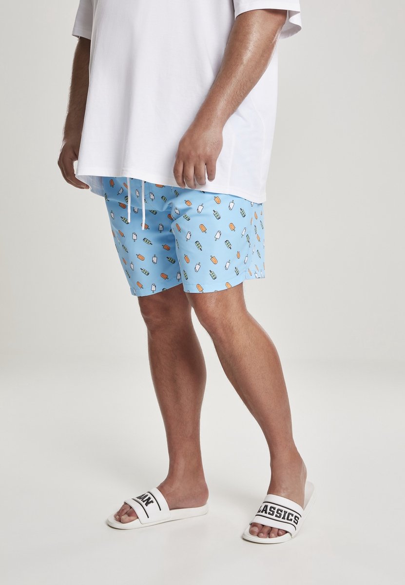 Urban Classics Ice Zwemshorts 5XL Blauw
